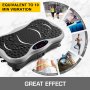 VEVOR 3D Plataforma Vibratoria 180 Nivel Plataforma Vibratoria para Adelgazar 180 Nivel Plataforma Vibratoria Vibro Shaper con Superficie Anti-Deslizante y Altavoz Bluetooth Color Plata