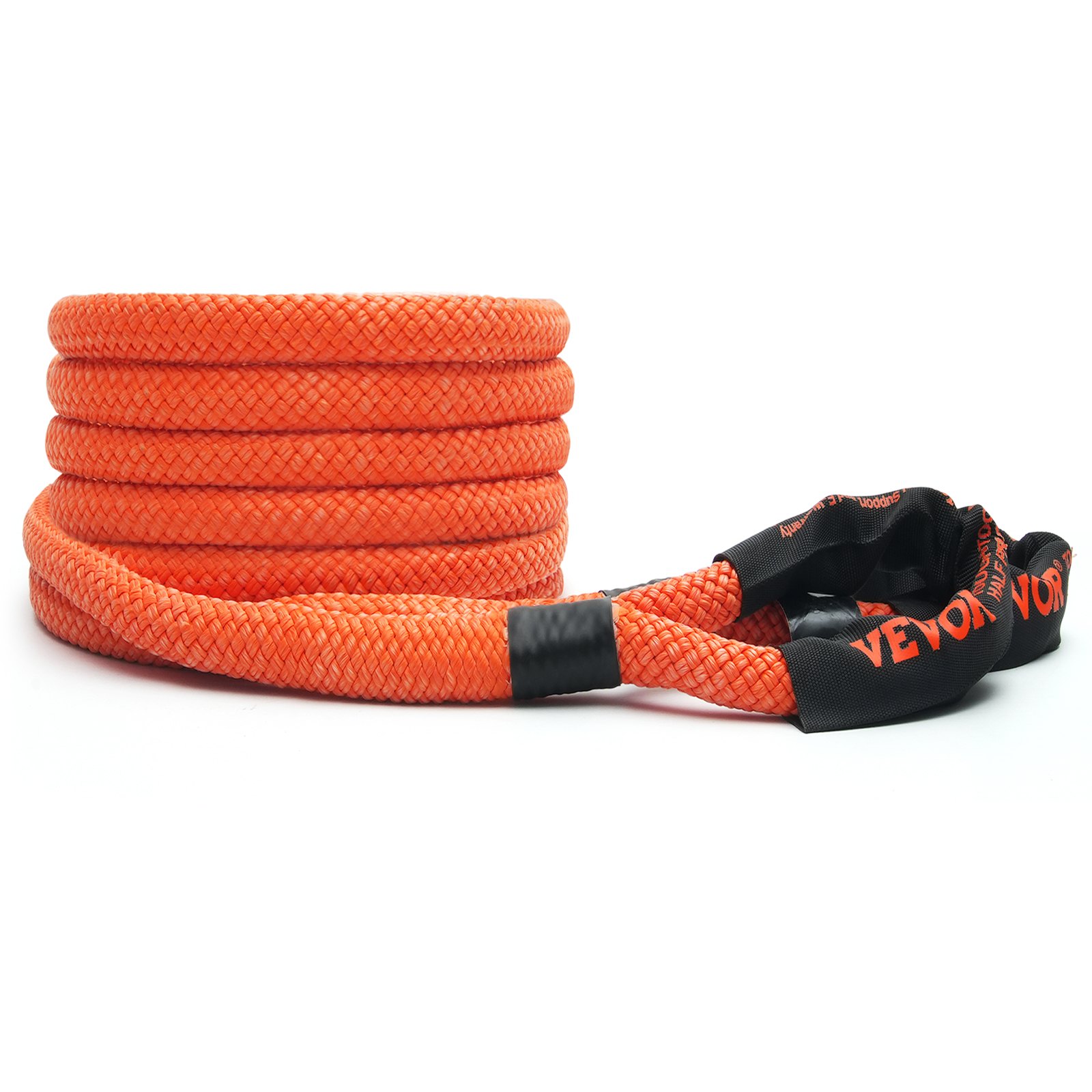 VEVOR Cuerda de Remolque de Nilón de Recuperación Cinética de 25,4 mm x 6,1 m, carga de 17237 kg, Correa de Arranque Resistente de Energía de Elasticidad Extrema  para Jeep, Camión, SUV, Tractor