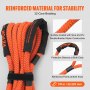 VEVOR Cuerda de Remolque de Nilón de Recuperación Cinética de 22,225 mm x 6,1 m, carga de 13871 kg, Correa de Arranque Resistente de Energía de Elasticidad Extrema  para Jeep, Camión, SUV, Tractor