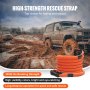 VEVOR Cuerda de Remolque de Nilón de Recuperación Cinética de 22,225 mm x 6,1 m, carga de 13871 kg, Correa de Arranque Resistente de Energía de Elasticidad Extrema  para Jeep, Camión, SUV, Tractor