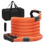 VEVOR Cuerda de Remolque de Nilón de Recuperación Cinética de 22,225 mm x 6,1 m, carga de 13871 kg, Correa de Arranque Resistente de Energía de Elasticidad Extrema  para Jeep, Camión, SUV, Tractor