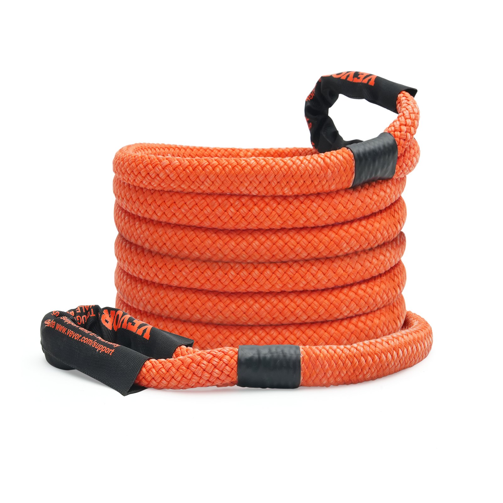 VEVOR Cuerda de Remolque de Nilón de Recuperación Cinética de 22,225 mm x 6,1 m, carga de 13871 kg, Correa de Arranque Resistente de Energía de Elasticidad Extrema  para Jeep, Camión, SUV, Tractor