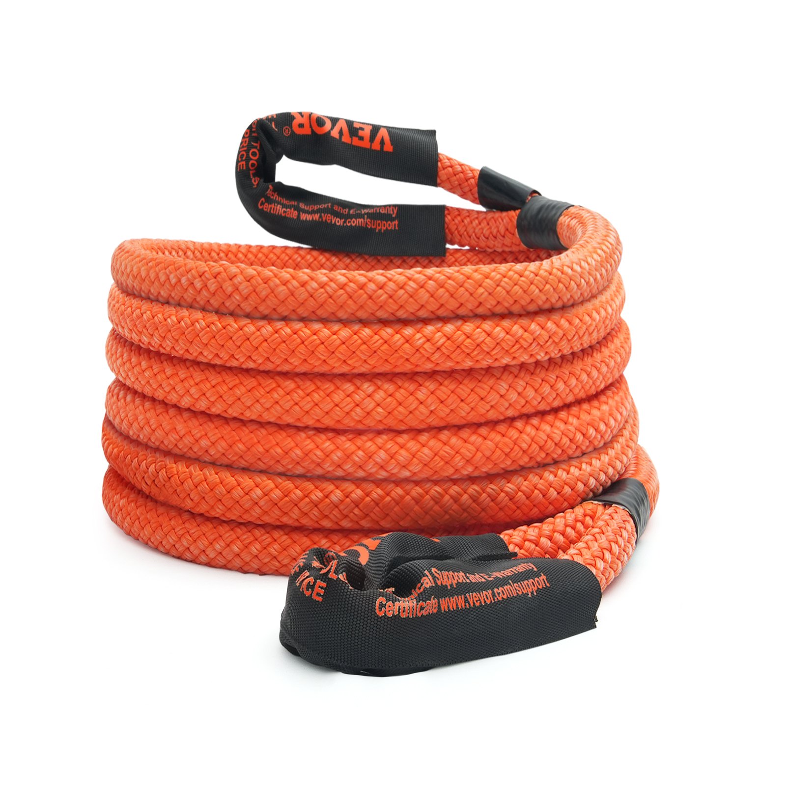 VEVOR Cuerda de Remolque de Nilón de Recuperación Cinética de 22,225 mm x 6,1 m, carga de 13871 kg, Correa de Arranque Resistente de Energía de Elasticidad Extrema  para Jeep, Camión, SUV, Tractor
