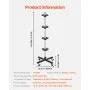 VEVOR Soporte para Neumáticos con Ruedas, Soporte para Neumáticos de Acero Resistente para 4 Neumáticos con Llantas, que Ahorra Espacio para Neumáticos, para Talleres de Garaje, 460 x 460 x 1160 mm