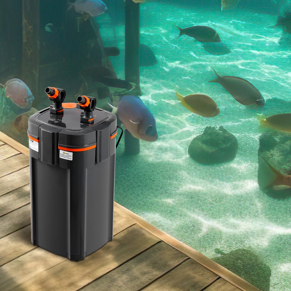 VEVOR Filtro de Acuario 1000L/H, Filtro de 3 Etapas 284L, Filtro Interno Ultra Silencioso con Protección UV, Potente Filtro Sumergible con Múltiples Funciones para Acuarios, 11W