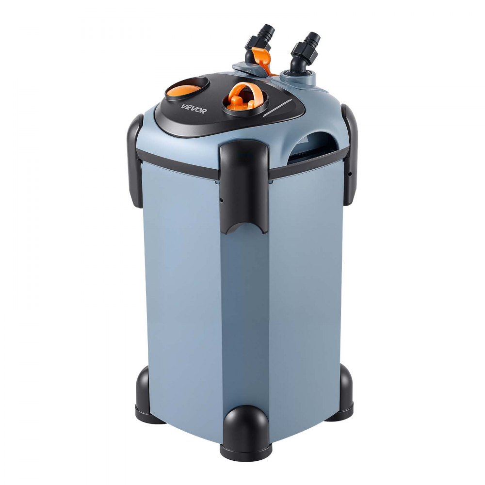 VEVOR Filtro Externo para Acuario 850 L/h, Filtro Canister con Lámpara UV, Filtración de 3 Etapas, Motor de Cobre, Flujo Ajustable, Sellado de 4 Capas y Ruido Inferior a 38 dB para Acuarios 132-208 L