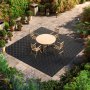 VEVOR Interlocking Drainage Mats, 310 x 310 mm, Modular Garage Flooring Tiles, Non-Slip PP Drainage Floor Tiles, Self-Draining, Easy Installation, for Bathroom, Kitchen, Pool & Outdoor, Black, 50 Pack