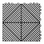 VEVOR Interlocking Drainage Mats, 310 x 310 mm, Modular Garage Flooring Tiles, Non-Slip PP Drainage Floor Tiles, Self-Draining, Easy Installation, for Bathroom, Kitchen, Pool & Outdoor, Black, 50 Pack