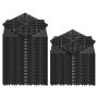 VEVOR Interlocking Drainage Mats, 310 x 310 mm, Modular Garage Flooring Tiles, Non-Slip PP Drainage Floor Tiles, Self-Draining, Easy Installation, for Bathroom, Kitchen, Pool & Outdoor, Black, 50 Pack