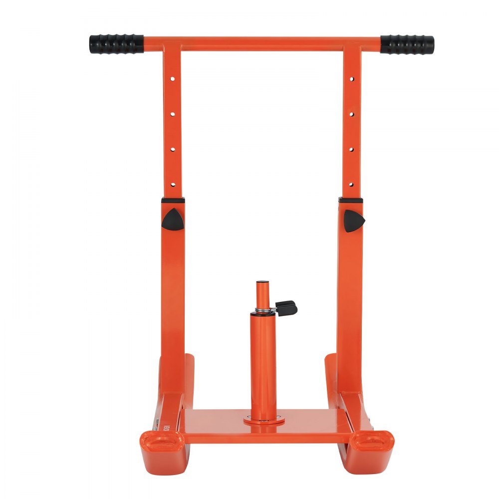 VEVOR Trineo de Entrenamiento Físico para Mejorar la Velocidad en Ejercicios Atléticos, con Mango de Altura Ajustable, Compatible con Discos de Pesas de 25/51 mm, Naranja, 900 x 702 x 820 mm