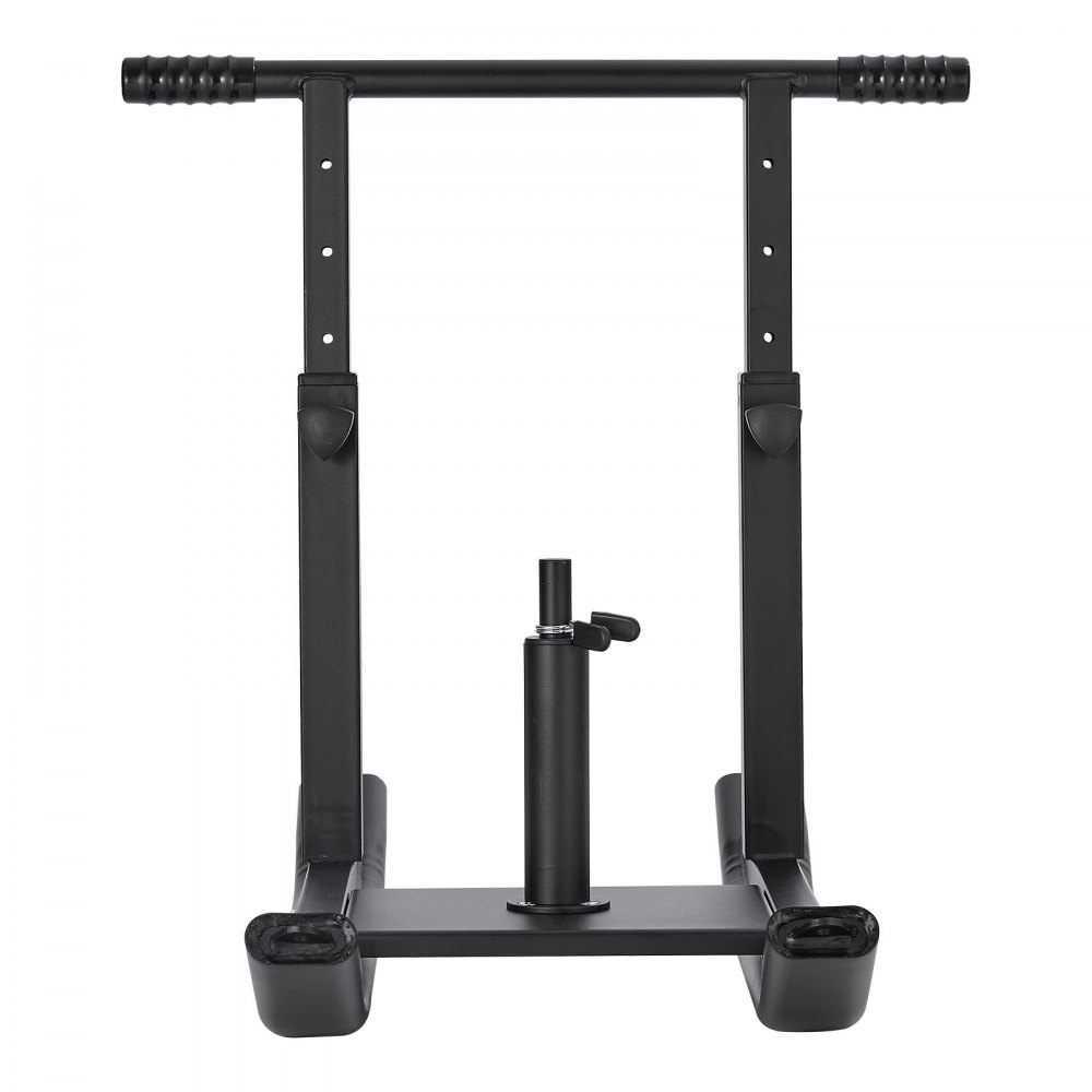 VEVOR Trineo de Entrenamiento Físico para Mejorar la Velocidad en Ejercicios Atléticos, con Mango en Forma T de Altura Ajustable, Compatible con Discos de Pesas de 25/51 mm, Negro, Acero Q235