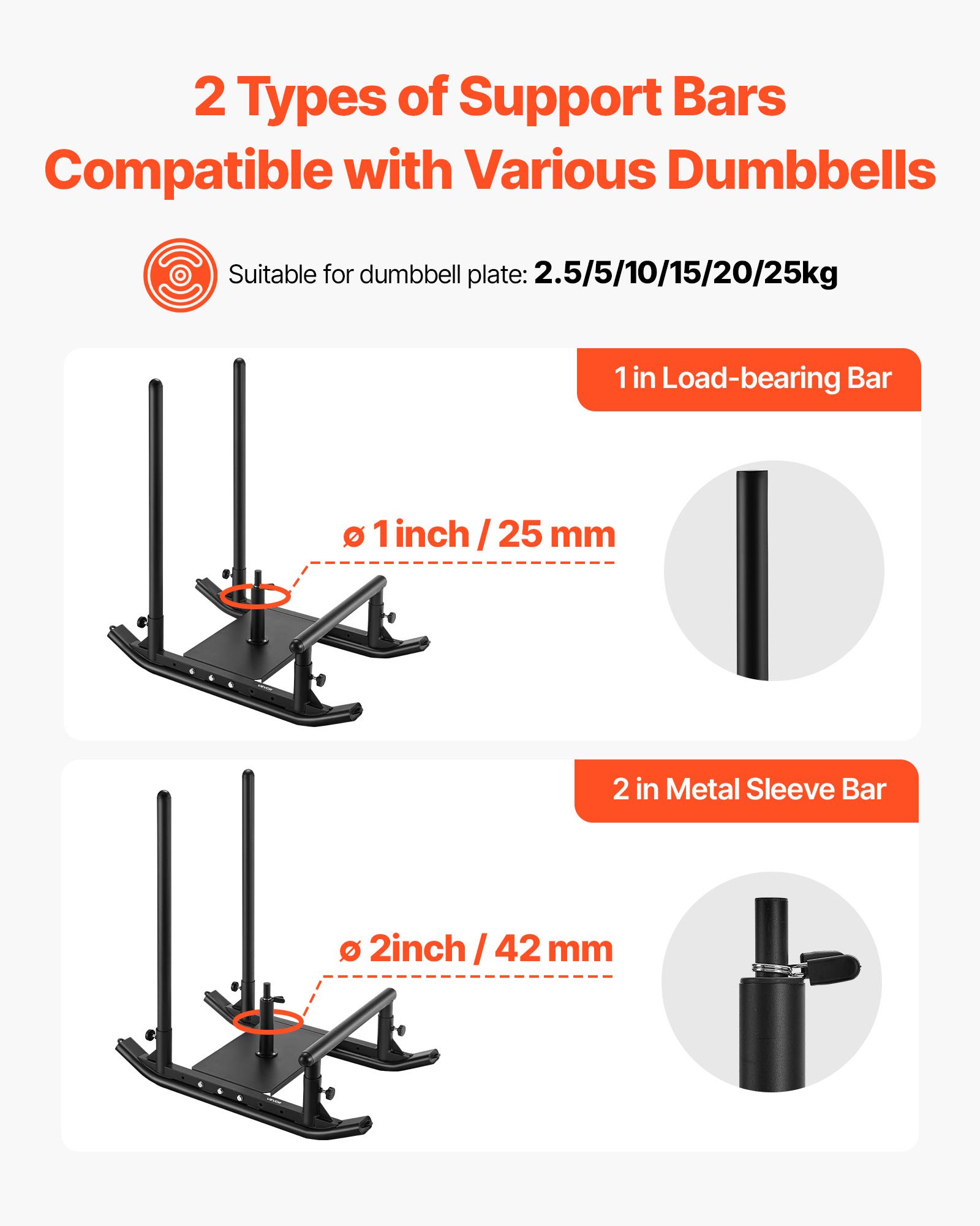 VEVOR Trineo de Potencia de Acero, Trineo de Entrenamiento de Fuerza para Mejorar la Velocidad en Ejercicios Atléticos, con Asa, Compatible con Discos de 25/51 mm, Negro, 1030 x 660 x 1040 mm