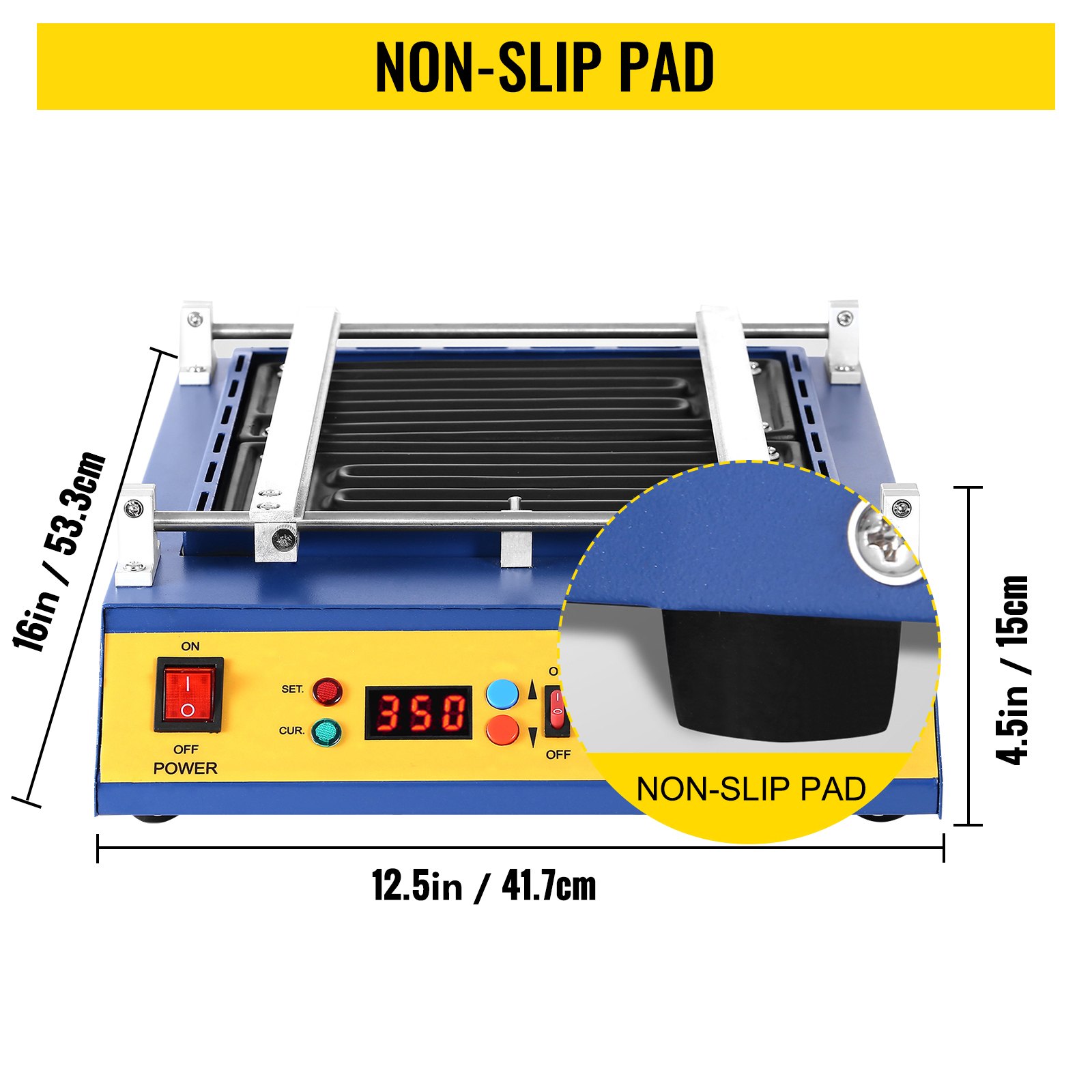 T-8280 Estación De Precalentamiento Calentador De Infrarrojos 1600 W Soldadura