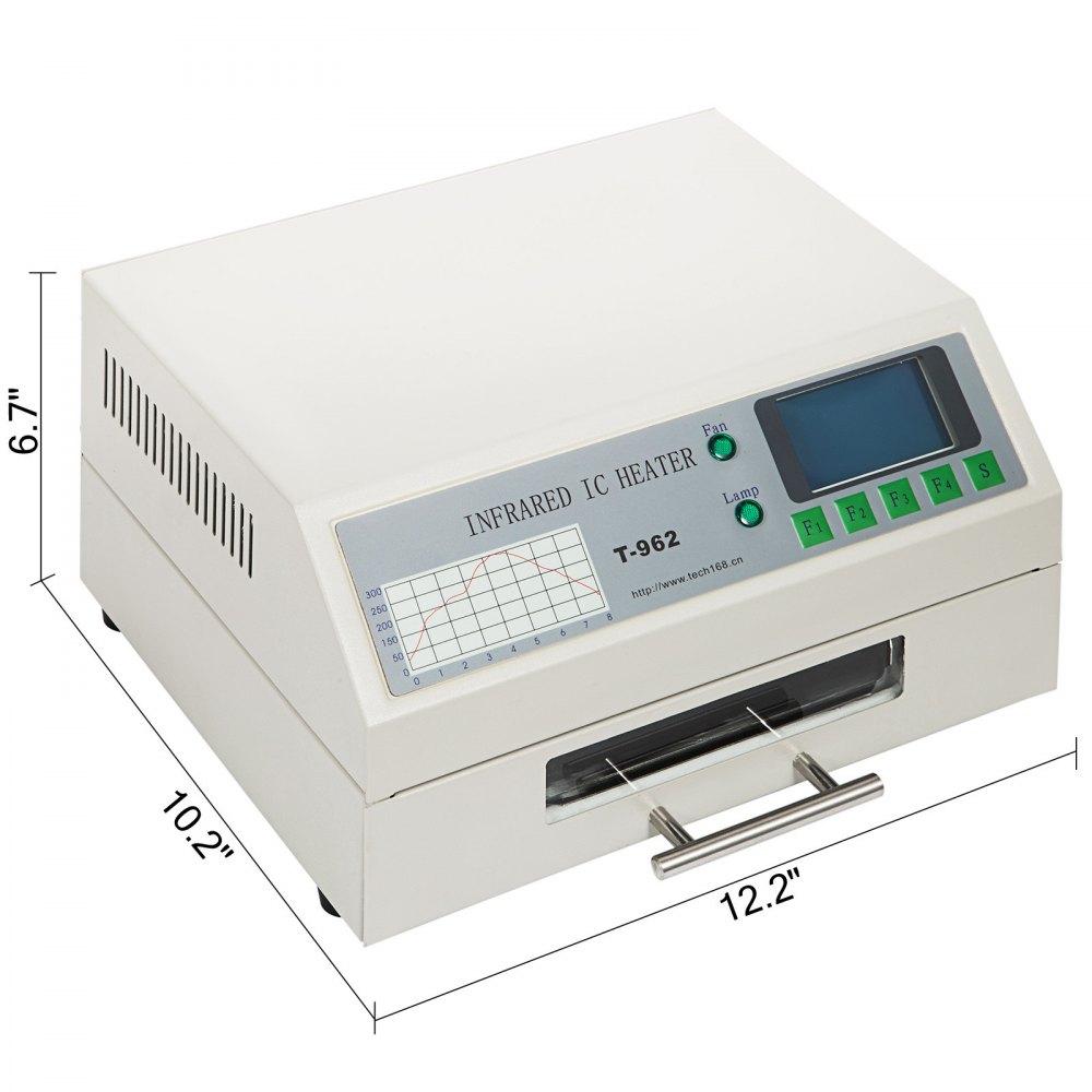 T962 Soldador Por Reflujo Infrarrojo Smd Bga 800w Calentador De Reflujo