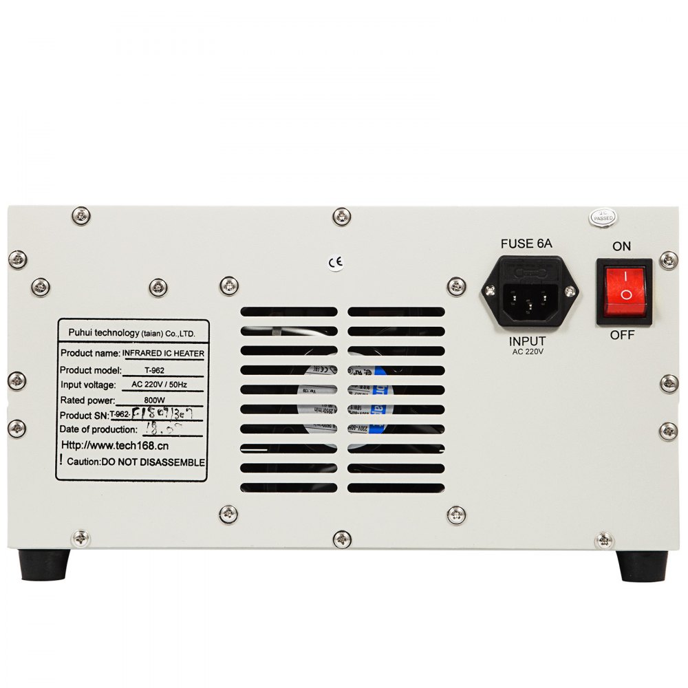 T962 Soldador Por Reflujo Infrarrojo Smd Bga 800w Calentador De Reflujo