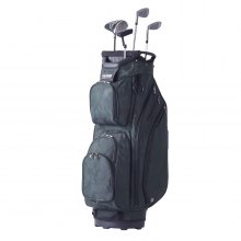 VEVOR Bolsa para carrito de golf con organizador de 14 vías en la parte superior, bolsa de nailon premium con 11 bolsillos de 36 pulgadas, bolsas de golf duraderas con asas, cubierta antipolvo y correas desmontables para hombres y mujeres, verde militar