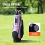 VEVOR Bolsa para Carrito de Golf 450 x 300 x 920 mm 5 Bolsillos Morado y Negro