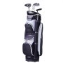 VEVOR Golf Cart Bag with 14-Way Top Organizer Divider, 36-Inch Premium Nylon Cart Bag with Multiple Pockets, Durable Golf Bags with Handles, Dust Cover, and Detachable Straps for Men and Women, Black Color Block Design