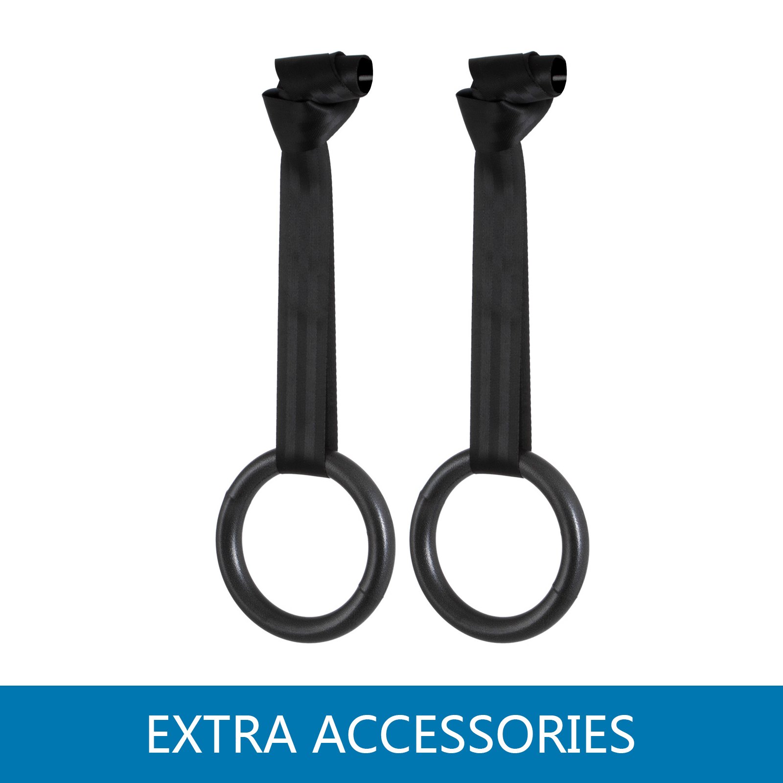 Barra de Dominadas Pull Up Flexiones Dorsales Gimnasio hasta 60 kg con Anillo