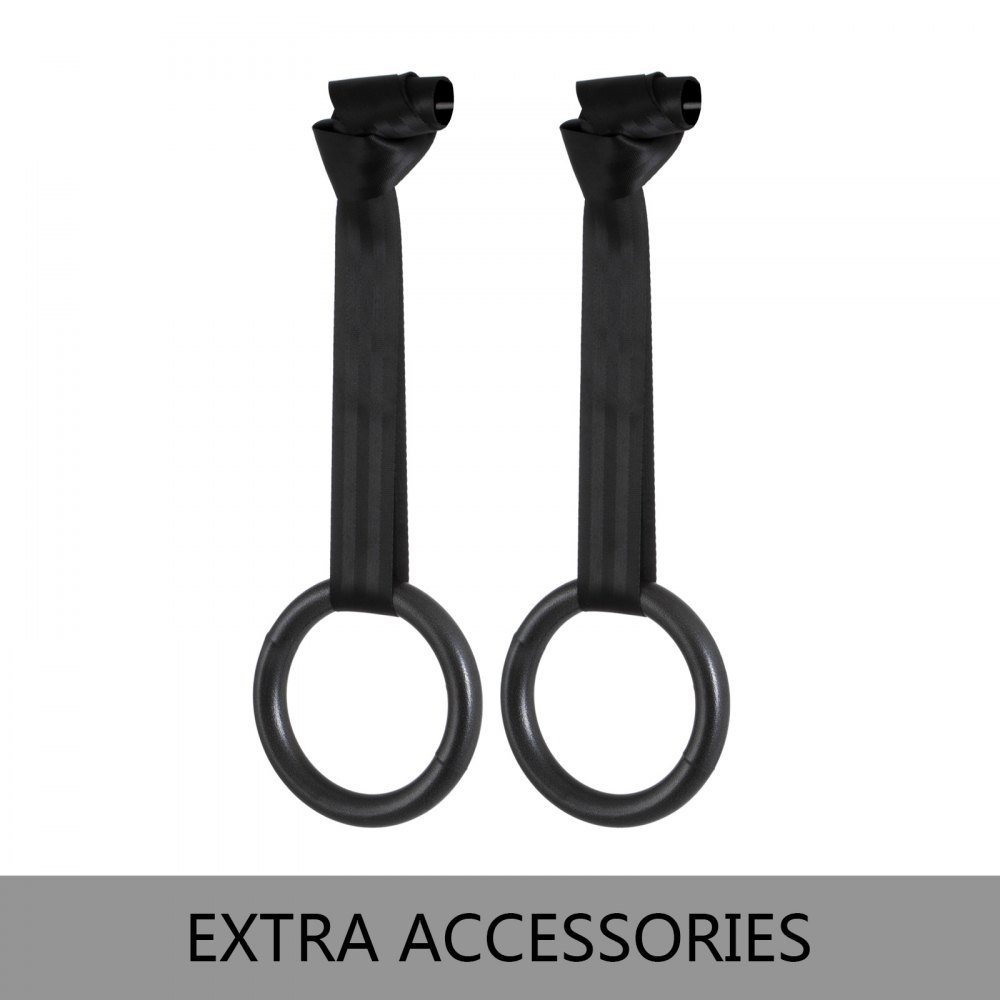 Barra de Dominadas Pull Up Flexiones Dorsales Gimnasio hasta 60kg con Anillo