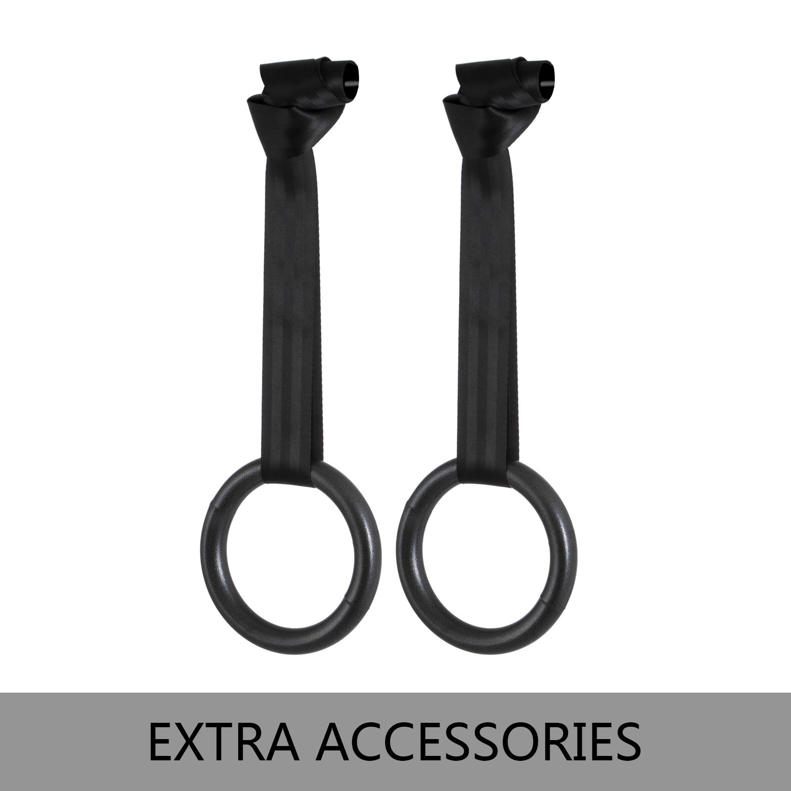 Barra de Dominadas Pull Up Flexiones Dorsales Gimnasio hasta 60kg con Anillo