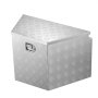 VEVOR Trailer Tongue Box, 737 x 410 x 457 mm Aluminum Trailer Tongue Tool Box, Heavy Duty Storage Organizer with Lock & Keys, Utility Tool Chest for Pickup Truck Bed, RV, SUV, Off-Road Vehicle, Silver