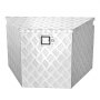 VEVOR Trailer Tongue Box, 737 x 410 x 457 mm Aluminum Trailer Tongue Tool Box, Heavy Duty Storage Organizer with Lock & Keys, Utility Tool Chest for Pickup Truck Bed, RV, SUV, Off-Road Vehicle, Silver
