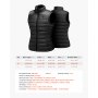 VEVOR Chaleco Calefactable para Mujer, con Batería de 16000 mAh y 8 Zonas de Calentamiento, Recargable, de Invierno, con 3 Niveles de Temperatura, para Actividades al Aire Libre, Talla M, Negro