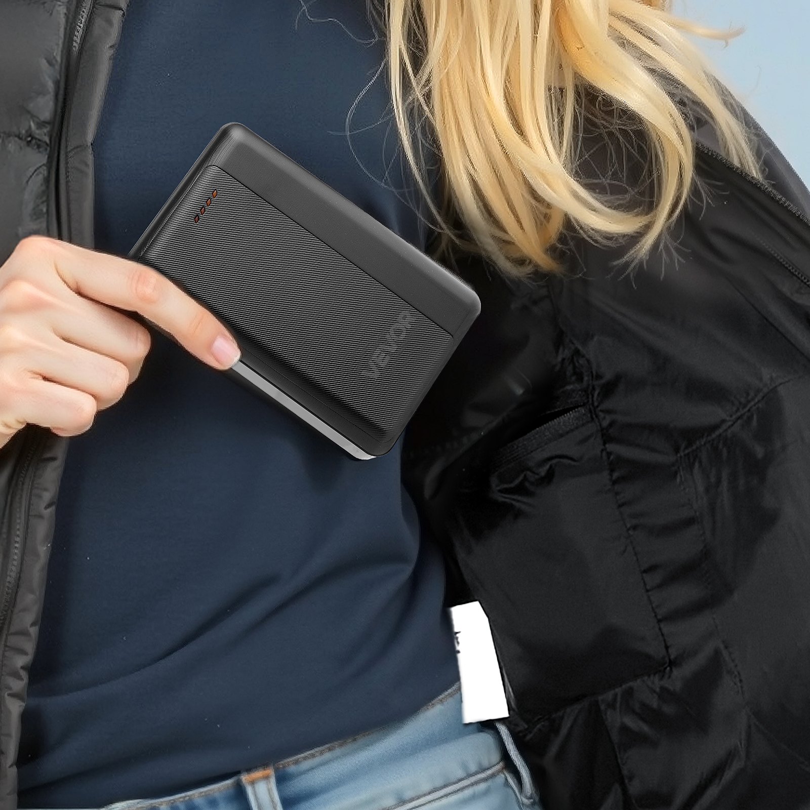 VEVOR Chaleco Calefactable para Mujer, Batería 16000 mAh y 8 Zonas de Calentamiento, Recargable, de Invierno, con 3 Niveles de Intensidad, Ideal para Senderismo, Camping, Pesca y Esquí, Talla S