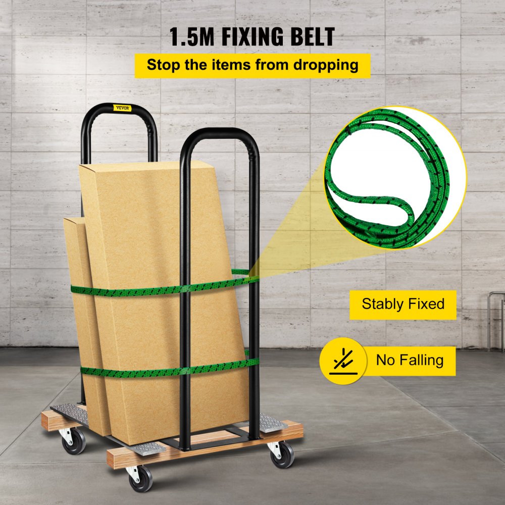 VEVOR Dolly Converter, 33 cm wide x 97 cm high, steel converter arms, 137 kg capacity, transport trolley, panel dolly handling equipment