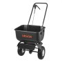 VEVOR Carro Esparcidor Manual, Ancho de Esparcimiento de 3,6 m, Sembradora de Semillas, Capacidad de Carga 36,3 kg, Distribuidor para Abono Turba Fertilizante Cal y Sal Arena, para Jardín Carretera