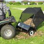 VEVOR Barredora de Césped de Remolque Ancho de 127 cm, Recolector de Hojas para Césped, Barredora Remolcable para Tractor Resistente con Altura de Barrido Ajustable para Patio, Granja, Aceras