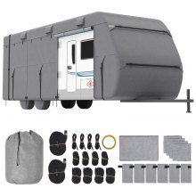 VEVOR Funda para Caravana Viaje de Tela no Tejida Clase A 6,4 x 2,6 x 2,7 m Gris