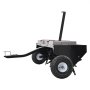 VEVOR Aireador de Césped Remolcable de 1500 x 980 x 885 mm con Enganche Universal, Púas de Hierro Dispuestas Alternativamente, Carga de 63,5 kg para Remolcar, Jardines, Céspedes y Granjas, Negro