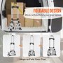 Carrito para subir escaleras VEVOR con diseño plegable; cabe en la camioneta, tres pasos para plegar para un fácil almacenamiento.