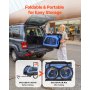 VEVOR Remolque de Bicicleta para Perros, Carga de 40 kg, Carrito Portabicicletas Plegable 2 en 1 para Perros con Rueda de Liberación Rápida, Enganche Universal y Correa Interior, 1380 x 755 x 800 mm