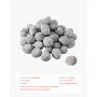 VEVOR Piedras de Cerámica para Fuego 2,5-5 cm 48 Piezas Rocas de Lava Reutilizables para Uso en Interiores y Exteriores Piedras Decorativas para Fogatas de Propano, Gas, Estufas, Camping, Gris