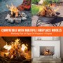 Leños para chimeneas de gas VEVOR en varios fogones y chimeneas, compatibles con múltiples modelos.
