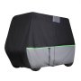 VEVOR Funda para Carrito de Golf de Tela Oxford 600D, Cubierta Impermeable para 2+2/4 Pasajeros con 3 Puertas Laterales con Cremallera, Bandas Reflectantes, Compatible con EZGO Club Car Honda Yamaha