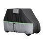 VEVOR Funda para Carrito de Golf de Tela Oxford 600D, Cubierta Impermeable para 2+2/4 Pasajeros con 3 Puertas Laterales con Cremallera, Bandas Reflectantes, Compatible con EZGO Club Car Honda Yamaha