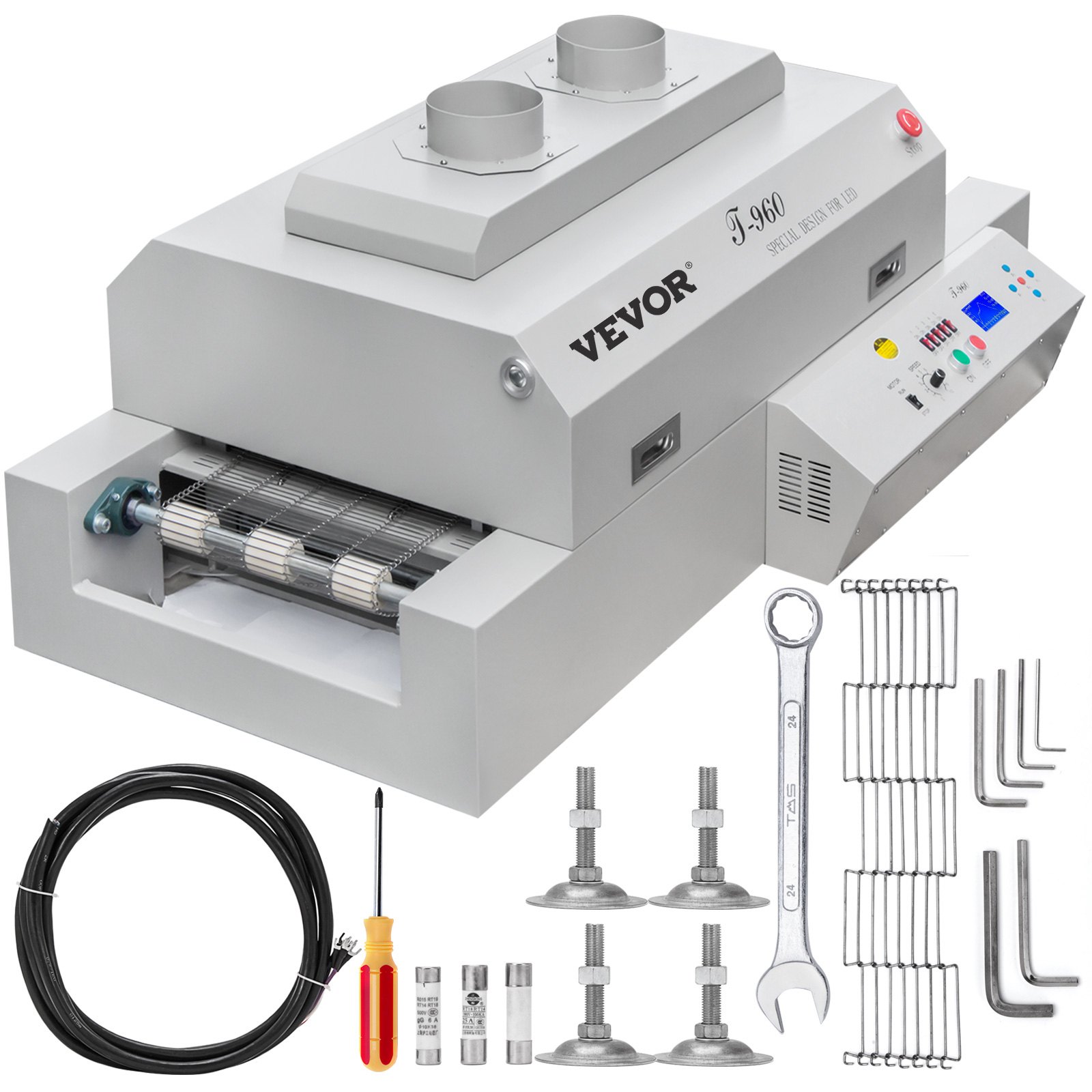 Vevor T-960 Por Reflujo Horno Bga Infrarrojo Calentador Soldadura 300 X 960 Mm