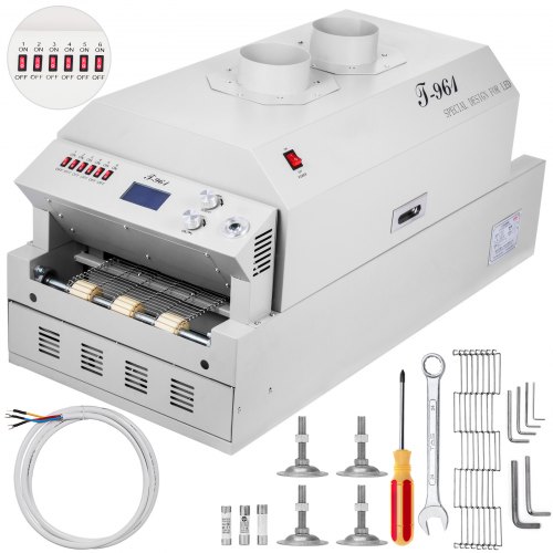 Máquina De Soldadura De Horno De Reflujo Infrarrojo Horno De Reflujo 230x730 Mm