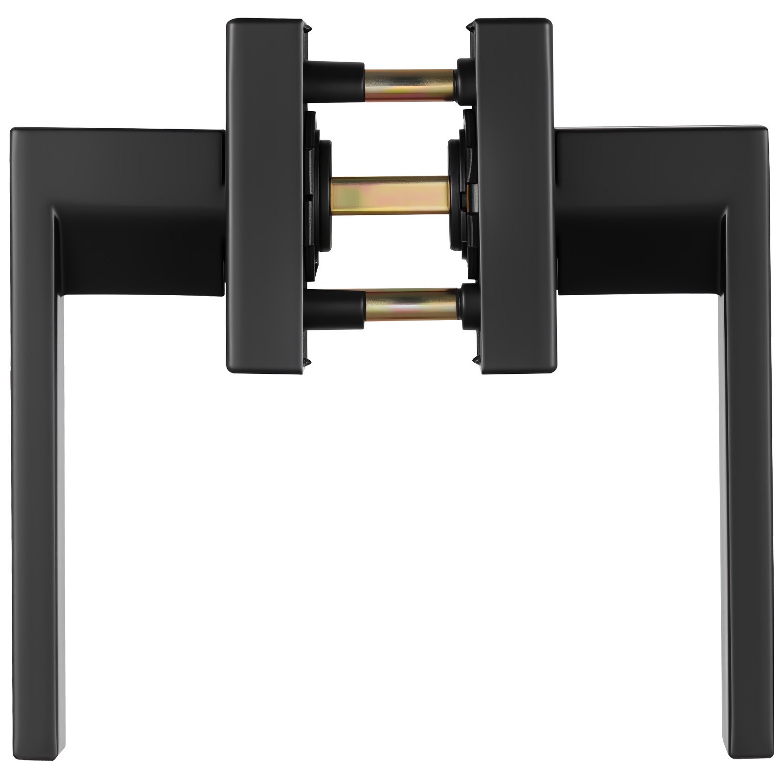 VEVOR Manija de Puerta 1 Pieza Manija de Puerta sin Bloqueo Tirador Interior Reversible Apertura con Rotación de 45° Mango de Aleación de Zinc para Pasillo, Sala, Oficina, Armario, Negro Mate