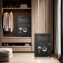VEVOR 1.2 Cubic Feet Drop Safe, Large Capacity Front Drop Slot Safe Box with Digital Keypad, Heavy Duty 2 Tiers Cash Depository Box with Spare Keys for Cash, Bank Slip, Jewelry, Document, Bill, Black