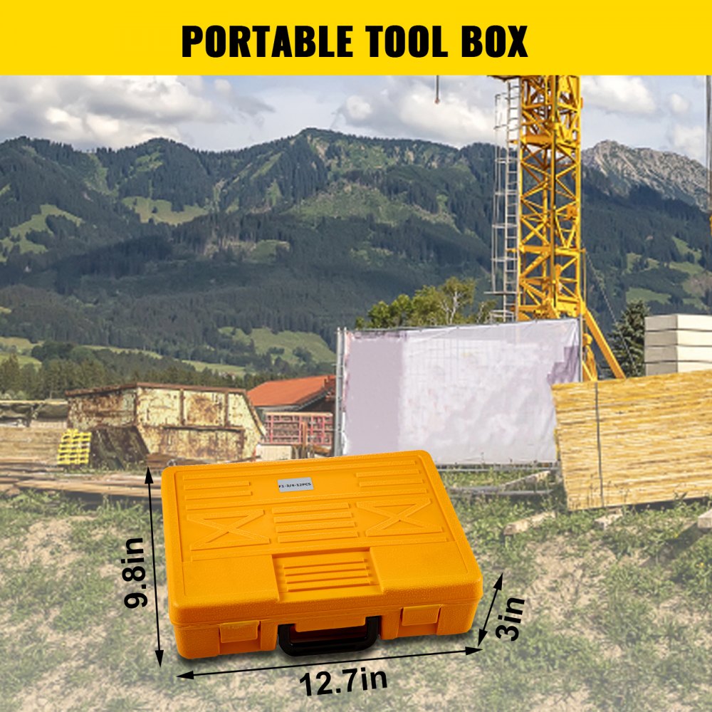 Cabezal De Mandrinar 3''r8 Vástago 12pcs 3/4''barras De Mandrinar Portátil