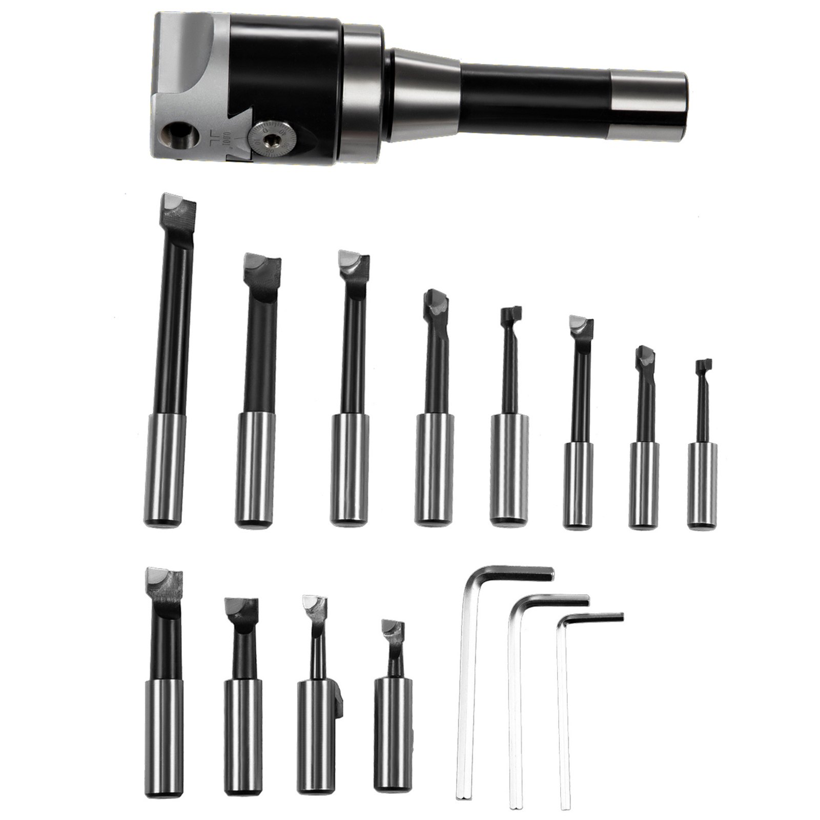Cabezal De Mandrinar 3''r8 Vástago 12pcs 3/4''barras De Mandrinar Portátil
