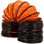 VEVOR Tubo PVC Flexible 7,6 m, Conductos de Ventilación Nuevo, Manguera de Conducto Flexible de PVC 6 kg, Tubo de Manguera de Ventilación Trajes Diámetro del Ventilador 31,2 cm, Anillos en Forma de D