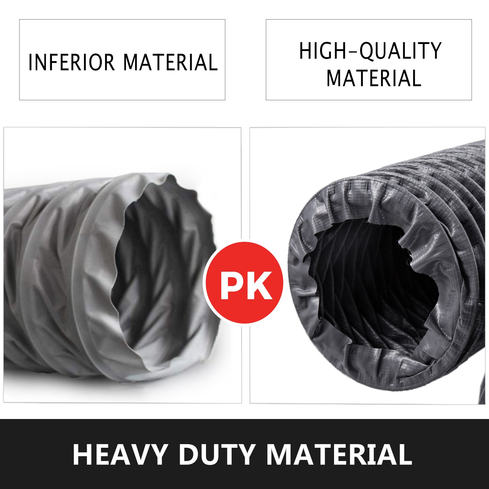 Manguera Flexible De Pvc Conducto Para Ventilador De Escape De 100mm Tubo Suave