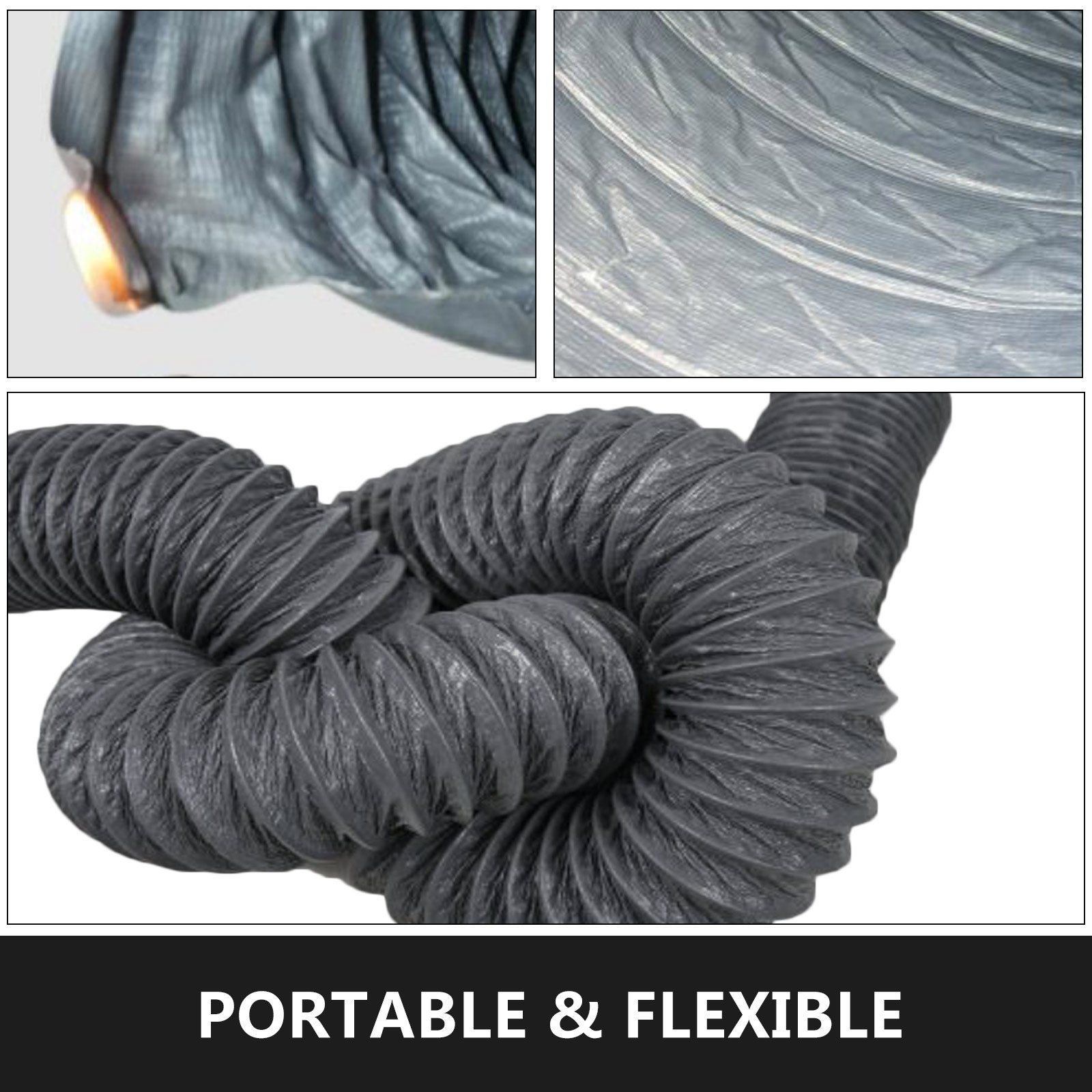 Manguera Flexible De Pvc Conducto Para Ventilador De Escape De 100mm Tubo Suave