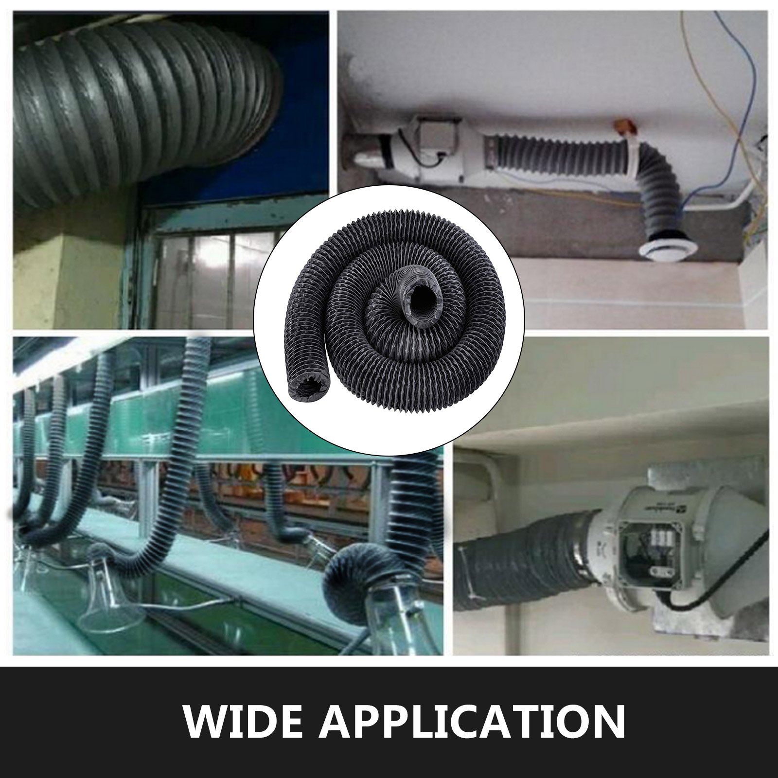 Manguera Flexible De Pvc Conducto Para Ventilador De Escape De 100mm Tubo Suave